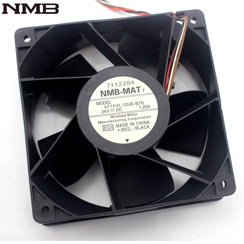 NMB 4715VL-05W-B76 120x120x38mm 24V DC 1.20A Axial Cooling Fan