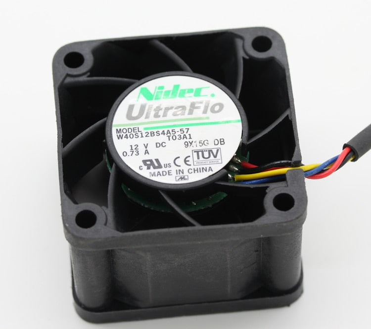 Nidec W40S12BS4A5-57 40x40x28mm 12V DC 4A Axial Cooling Fan