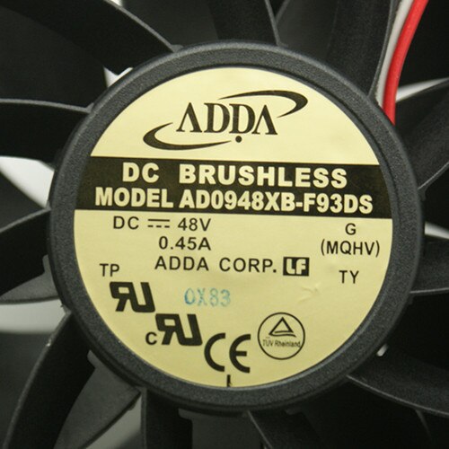 ADDA AD0948XB-F93DS 92x92x38mm 48V DC Industrial Cooling Fan