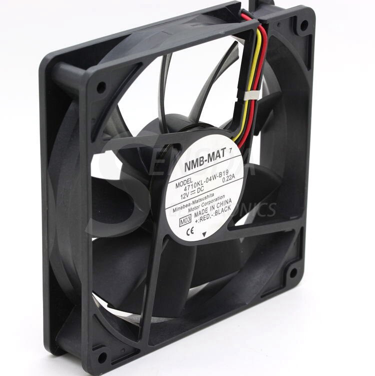 NMB 4710KL-04W-B19 120x120x25mm 12V DC 0.16A Axial Cooling Fan