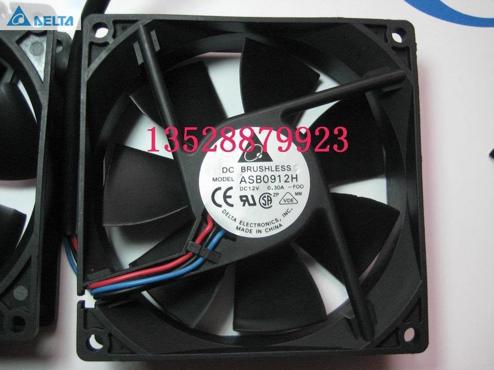 Delta ASB0912H 92x92x25mm 12V DC 0.30A Axial Cooling Fan