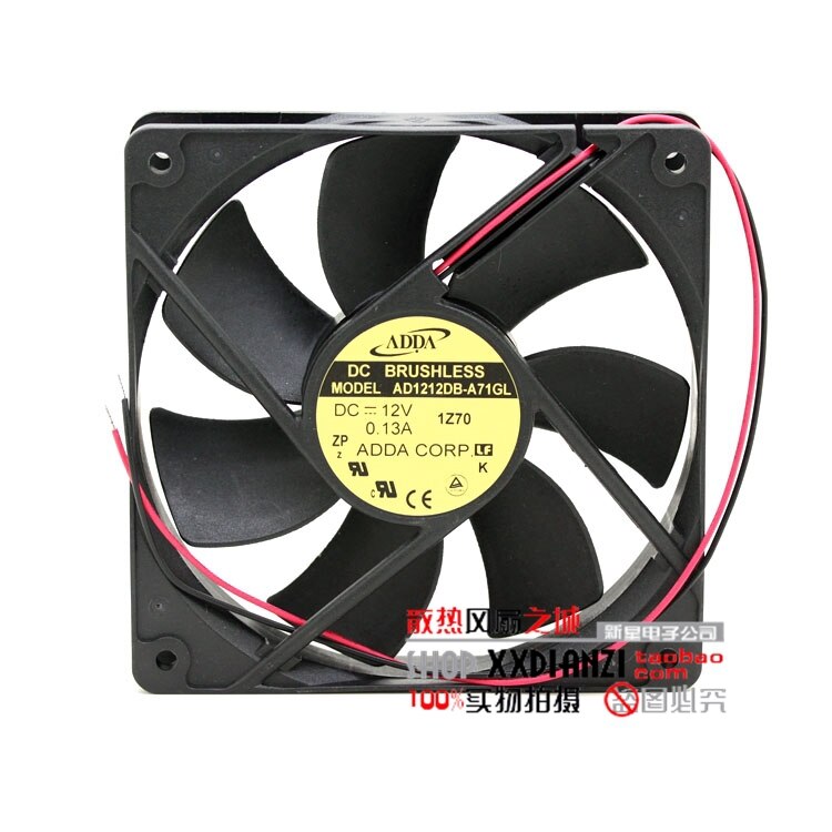 ADDA AD1212DB-A71GL 12V DC 0.13A Axial Cooling Fan