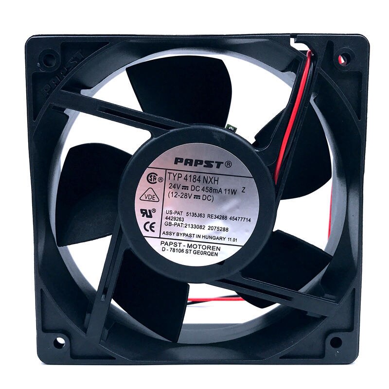 PAPST TYP4184NXH 120x120x38mm 24V DC Axial Cooling Fan
