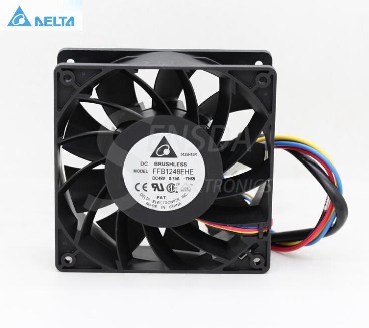 Delta FFB1248EHE 120x120x38mm 48V DC 0.75A Axial Cooling Fan
