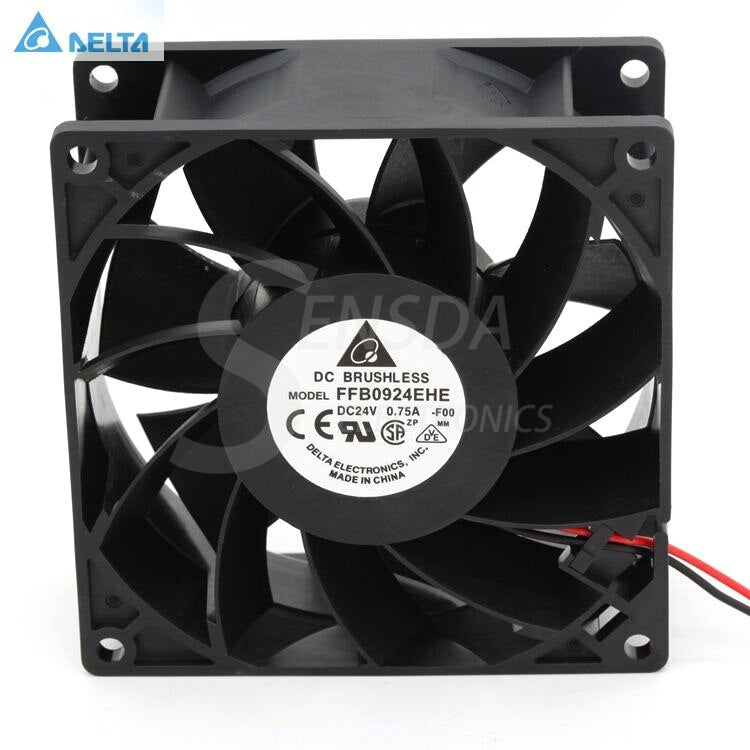 Delta FFB0924EHE 92x92x38mm 24V DC 0.75A Axial Cooling Fan