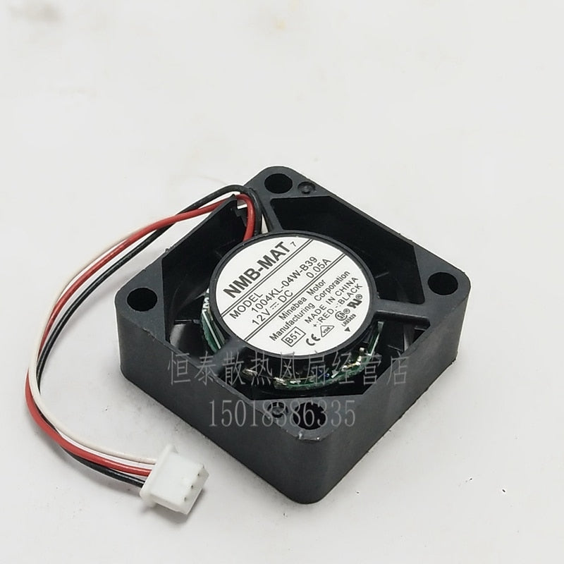 NMB 1004KL-04W-B39 25x25x10mm 12V DC 0.05A 3-Wire Axial Cooling Fan