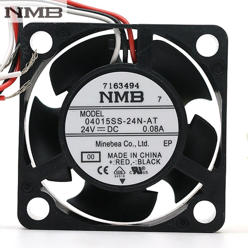 NMB 04015SS-24N-AT-00 40x40x15mm 24V DC 3-Wire Axial Cooling Fan