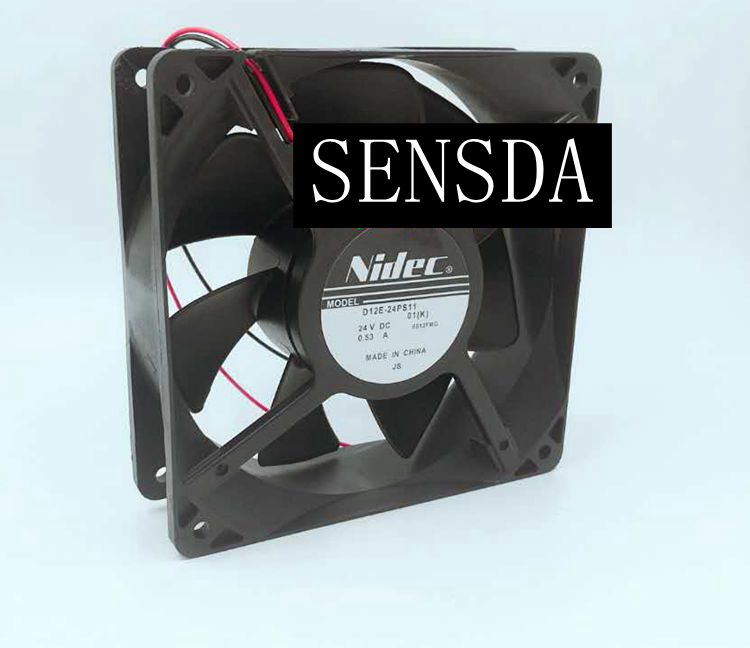 Nidec D12E-24PS11 24V DC 0.53A Axial Cooling Fan