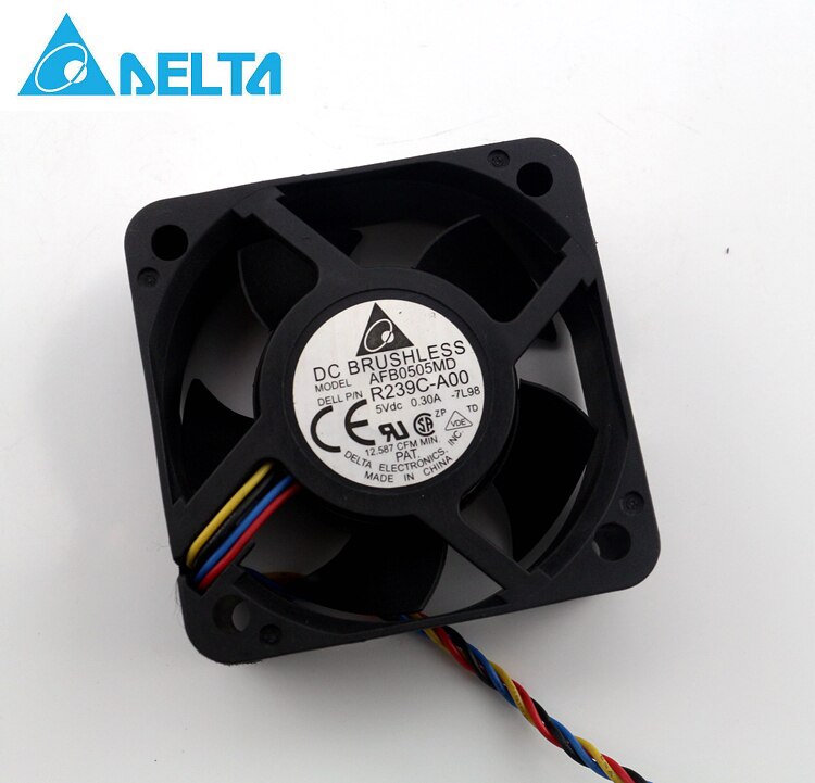Delta AFB0505MD 50x50x20mm 5V DC 0.30A 4-Wire Axial Cooling Fan