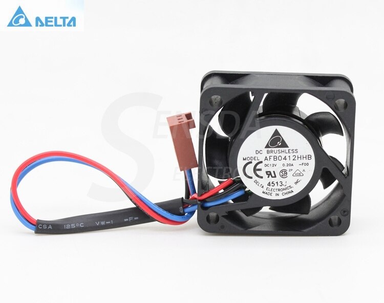 Delta AFB0412HHB 40x40x15mm 12V DC 0.20A Axial Cooling Fan
