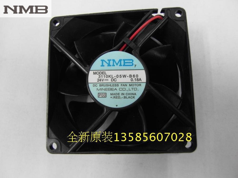 NMB 3110KL-05W-B60 31x31x10mm 24V DC 0.18A Axial Cooling Fan