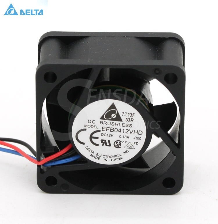 Delta EFB0412VHD 40x40x20mm 12V DC 0.12A DC Axial Fan