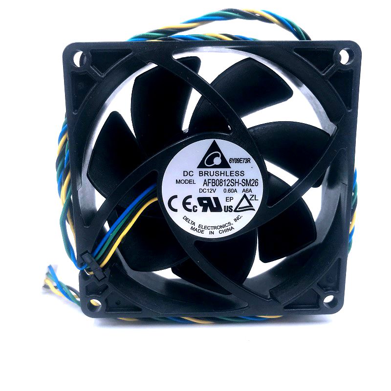 Delta AFB0812SH-SM26 80x80x25mm 12V DC Axial Cooling Fan