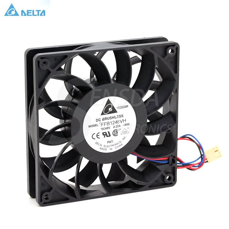Delta FFB1248VH 120x120x25mm 48V DC 0.22A Axial Cooling Fan