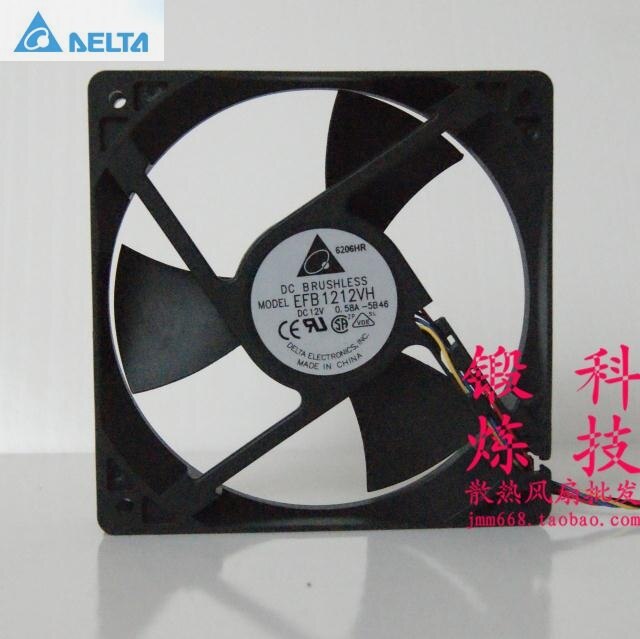 Delta EFB1212VH 120x120x25mm 12V DC 0.58A Axial Cooling Fan