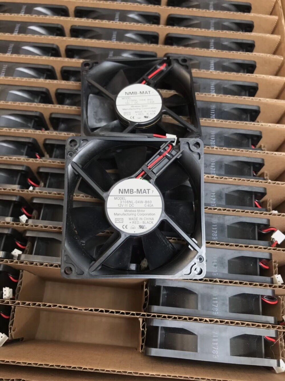 NMB 3108NL-04W-B60 80x80x20mm 12V DC 0.40A 2-Wire Axial Cooling Fan