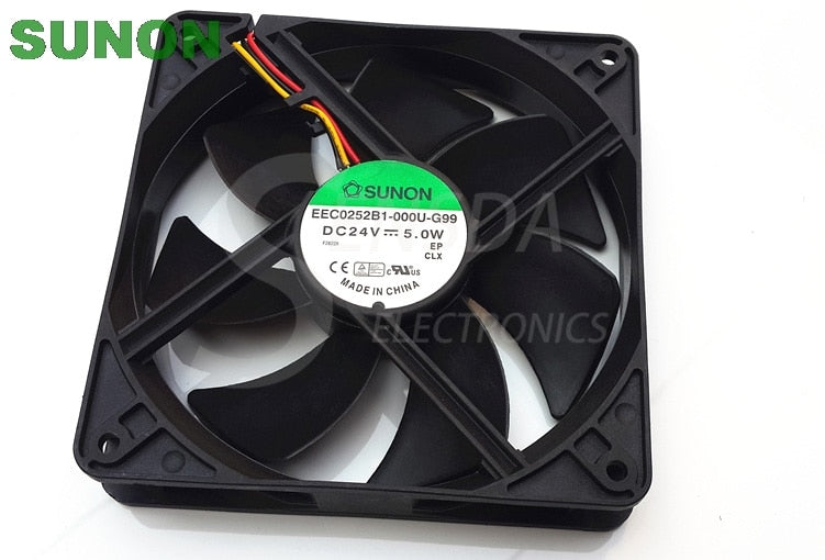 SUNON EEC0252B1-000U-G99 120x120x25mm 24V DC Axial Cooling Fan