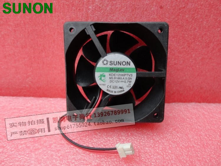 SUNON KDE1206PTV3 60x60x25mm 12V DC Axial Cooling Fan