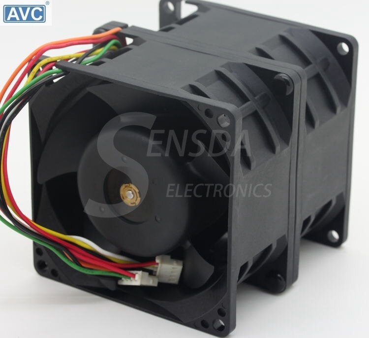 AVC DFTA0880Y2U 80x80x80mm 12V DC 7.2A Axial Cooling Fan