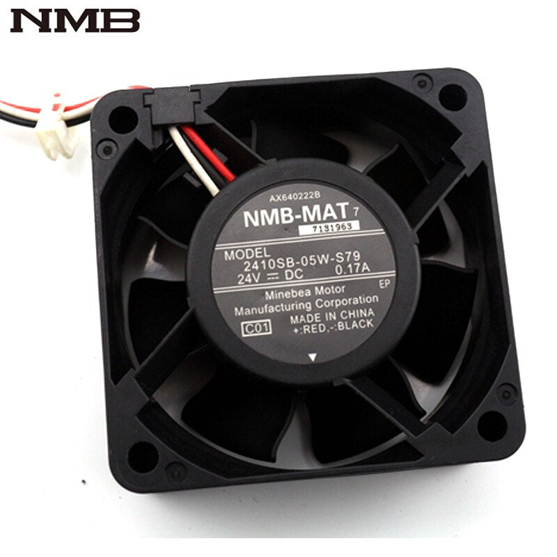 NMB 2410SB-05W-S79 60x60x25mm 24V DC 0.17A Axial Cooling Fan