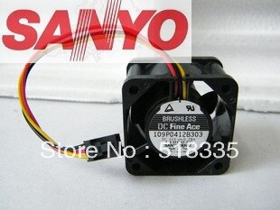 Sanyo Denki 109P0412B303 40x40x28mm 12V DC 0.28A Axial Cooling Fan