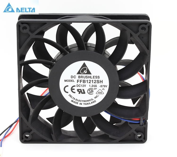 Delta FFB1212SH 120x120x25mm 12V DC 1.24A Axial Cooling Fan