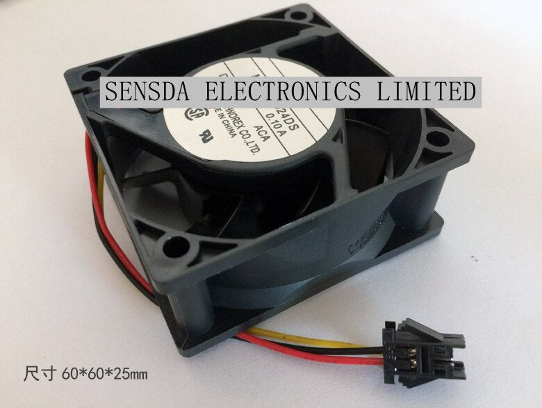 MMF-06D24DS 60x60x25mm 24V DC 0.1A Axial Cooling Fan
