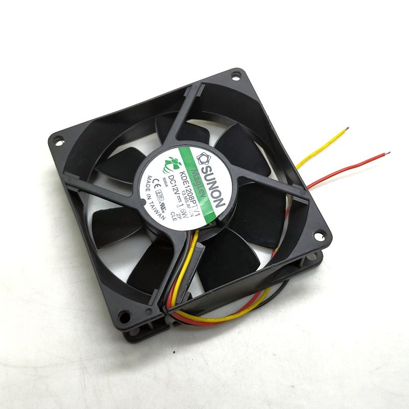SUNON KDE1208PTV1 80x80x25mm 12V DC 3-Wire Axial Cooling Fan