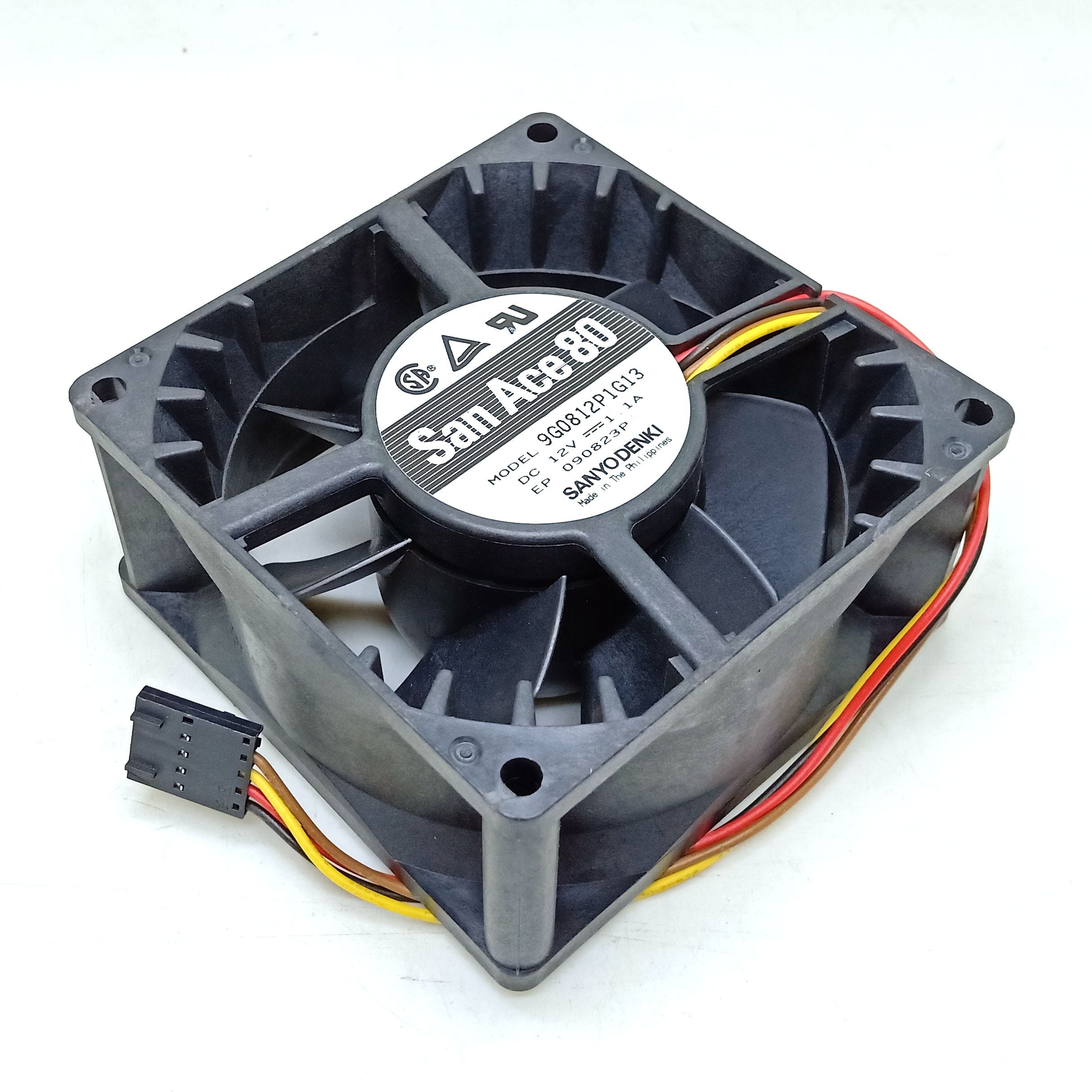 Sanyo 9G0812P1G13 12V DC 80x80x38mm Brushless Cooling Fan