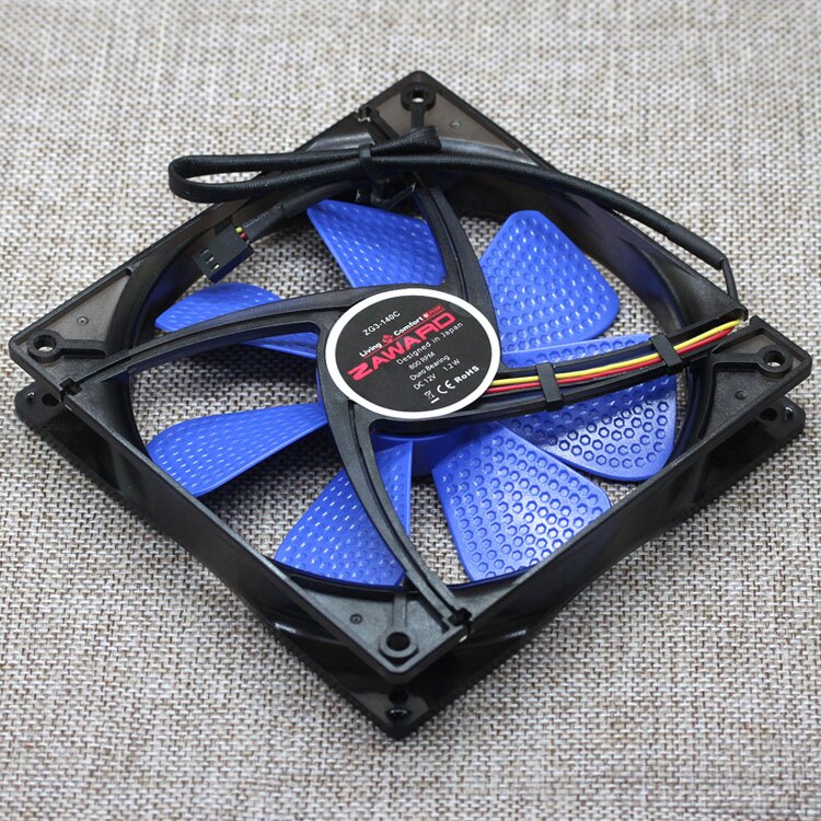 140MM 12V DC 0.1A 3-Wire Axial Cooling Fan