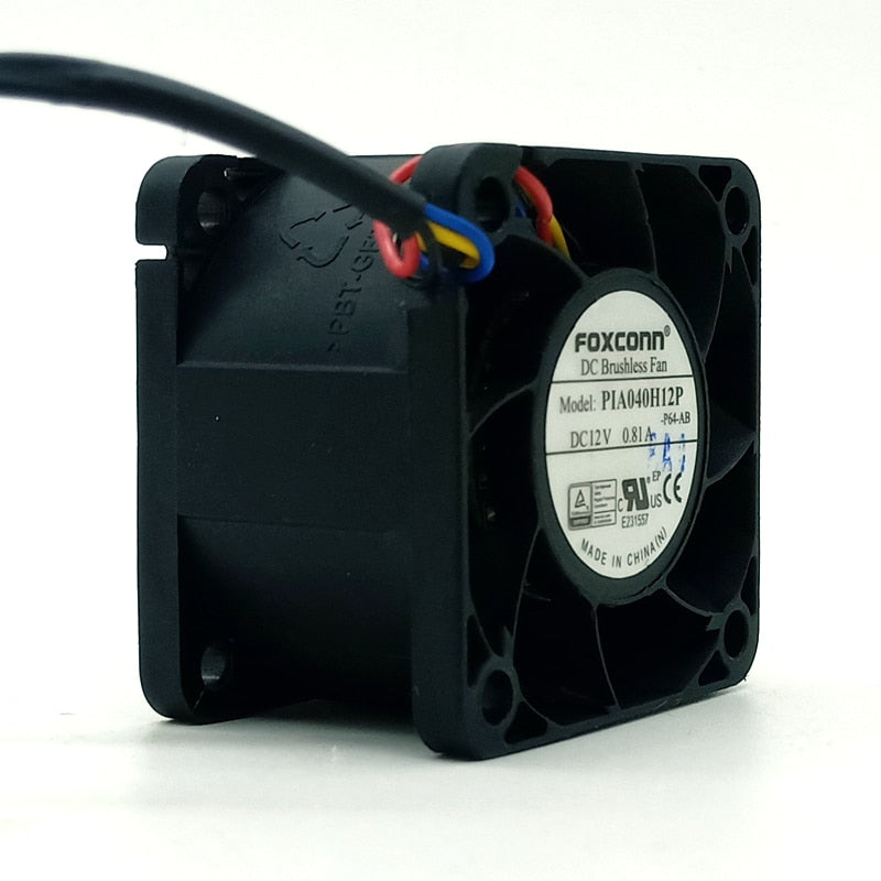 PIA040H12P 40x40x28mm 12V DC Axial Cooling Fan