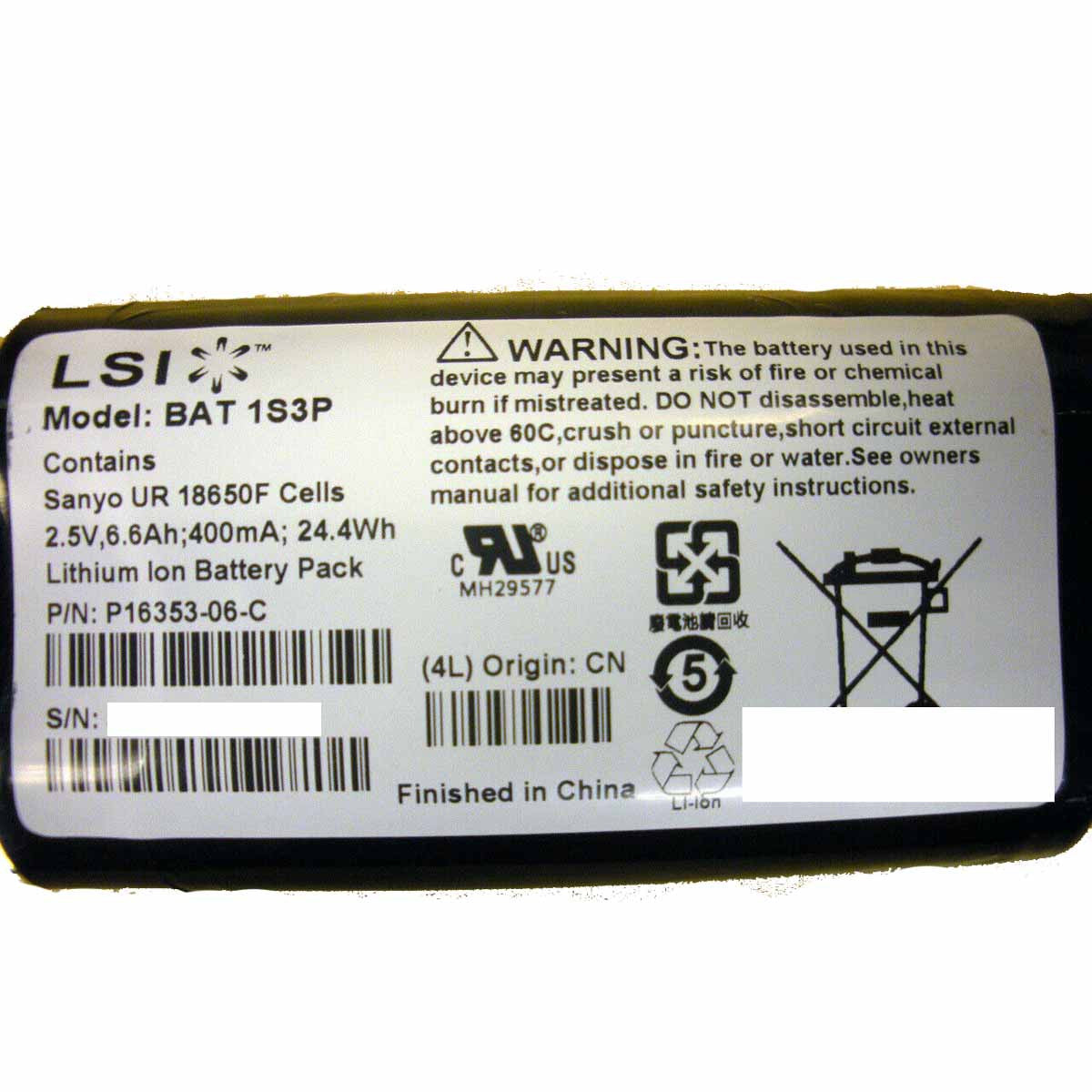 IBM 39R6520 Cache Battery Li-ion for DS3000 Series