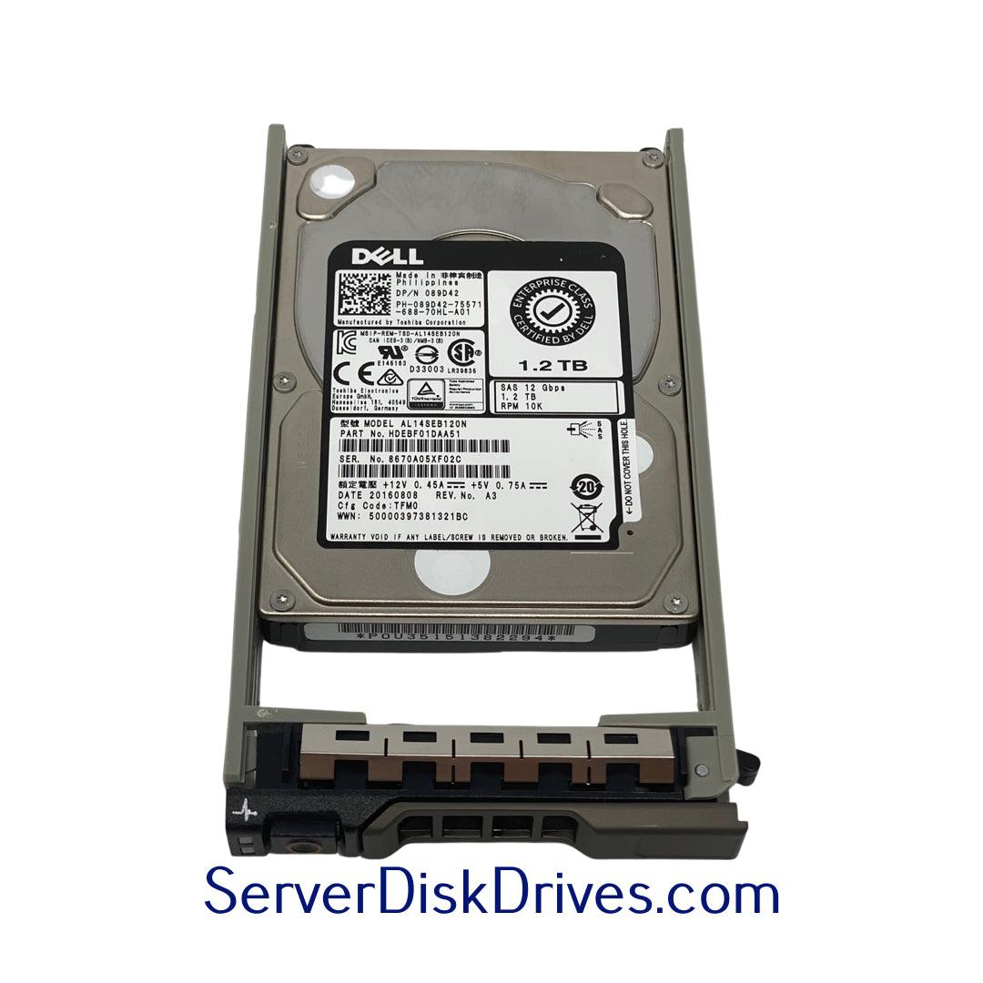 Dell 89D42 AL14SEB120N - 1.2TB SAS HDD Connector View | Alo Tech Solutions
