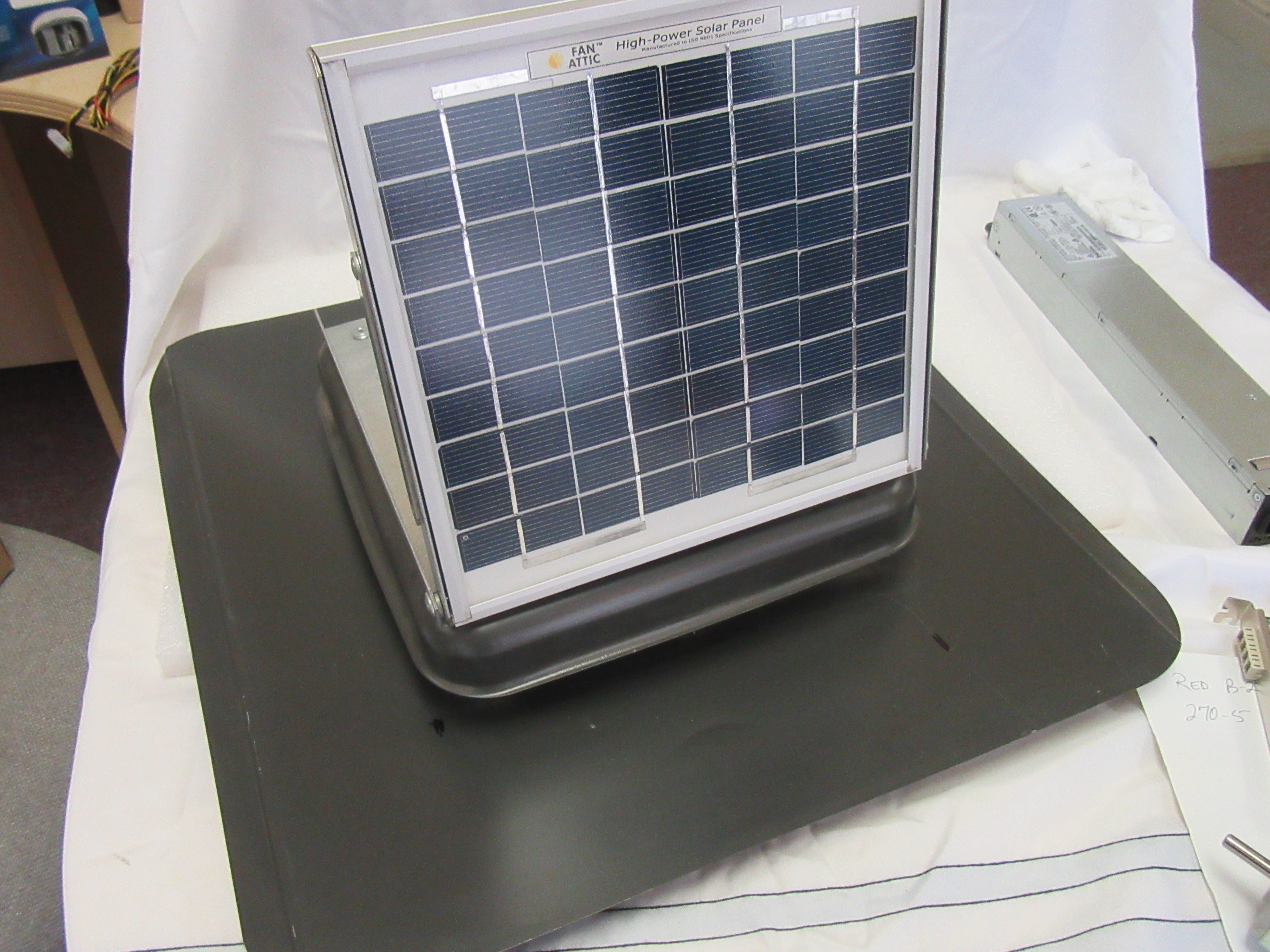 Fan Attic Jr. Solar Vent - Label | Alo Tech Solutions