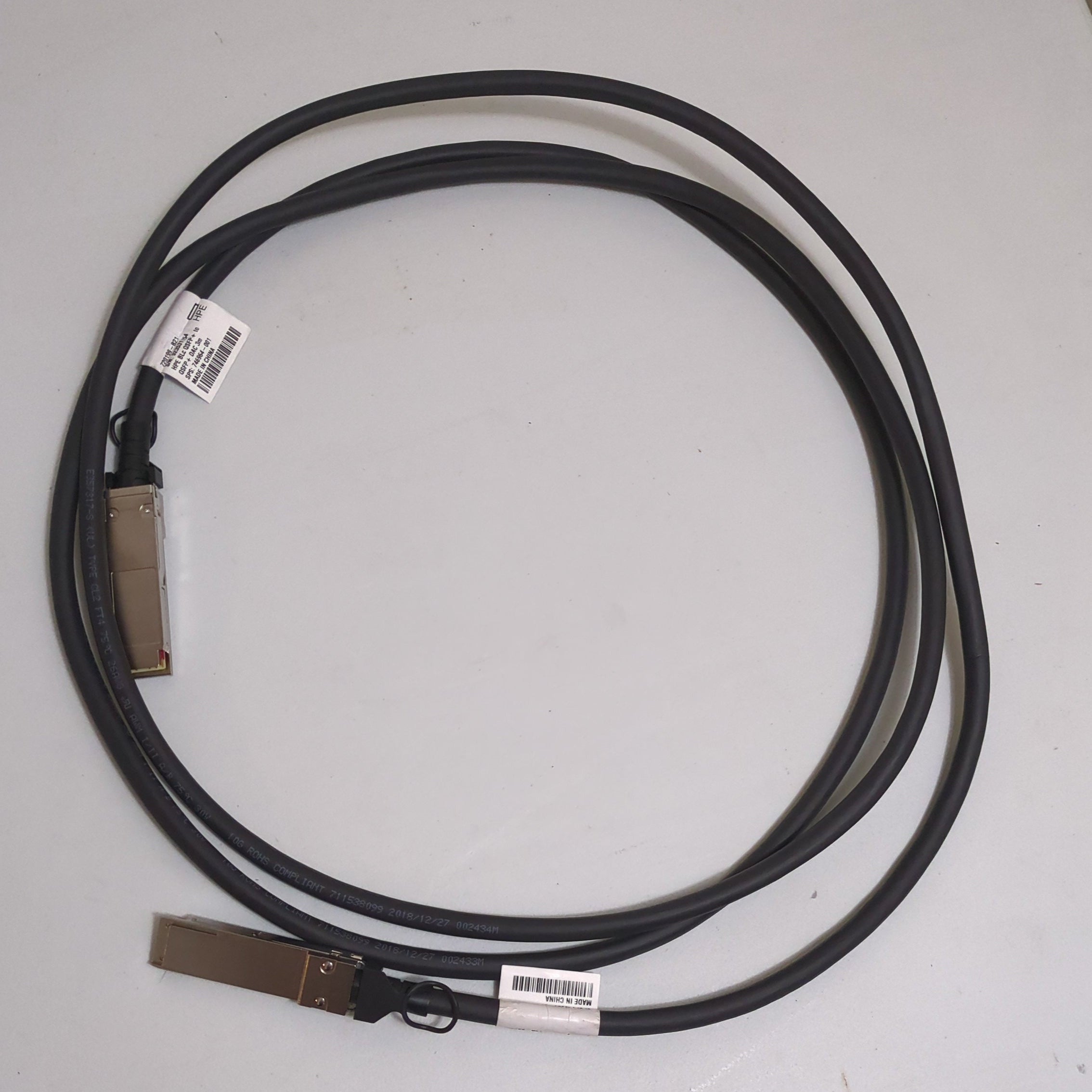 HPE 720199-B21 - 40G QSFP+ to QSFP+ Direct Attach Cable | Alo Tech Solutions