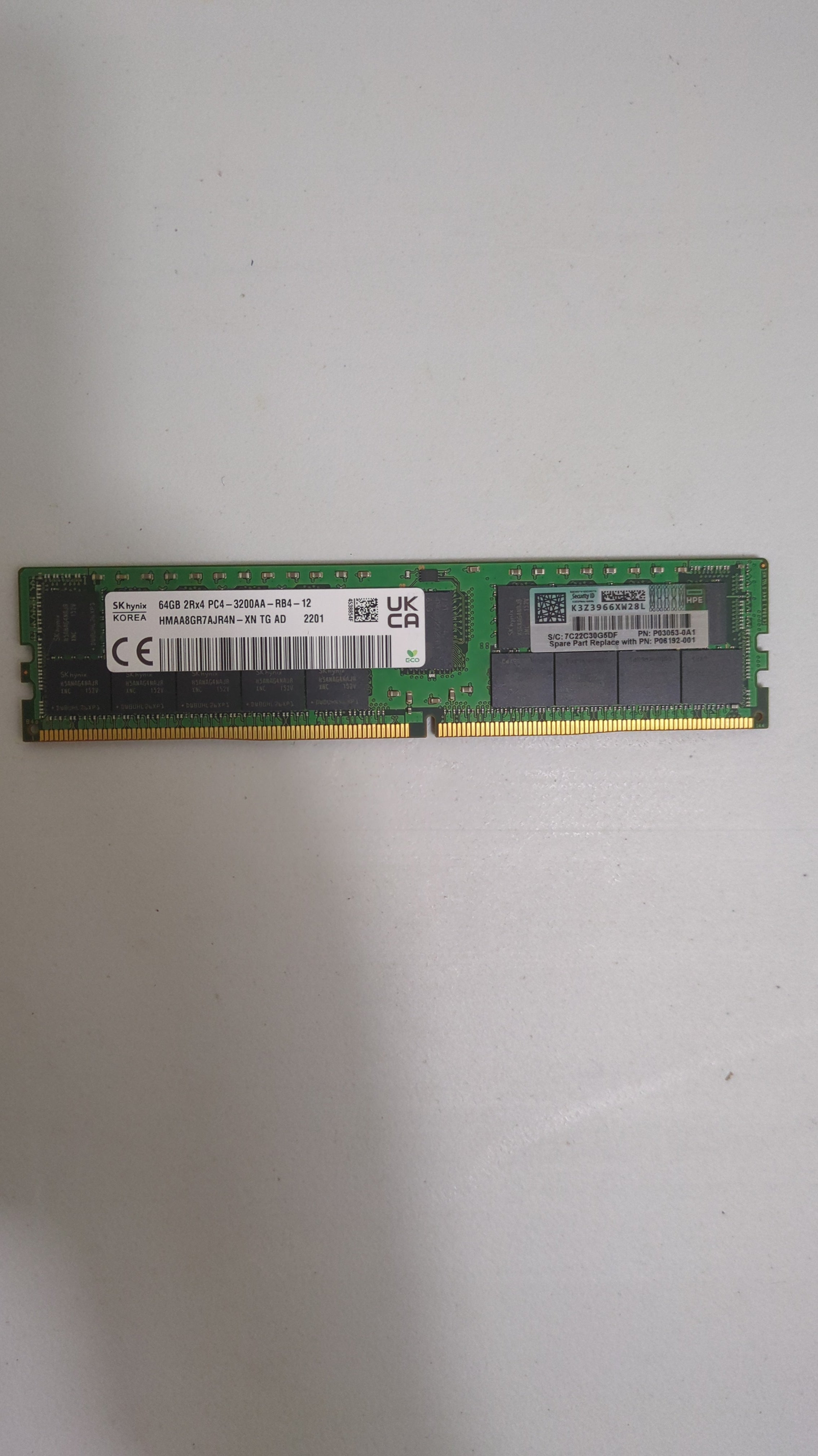 Hynix HMAA8GR7AJR4N-XN - 64GB DDR4 PC4-3200 RDIMM P06192-001 | Alo Tech Solutions