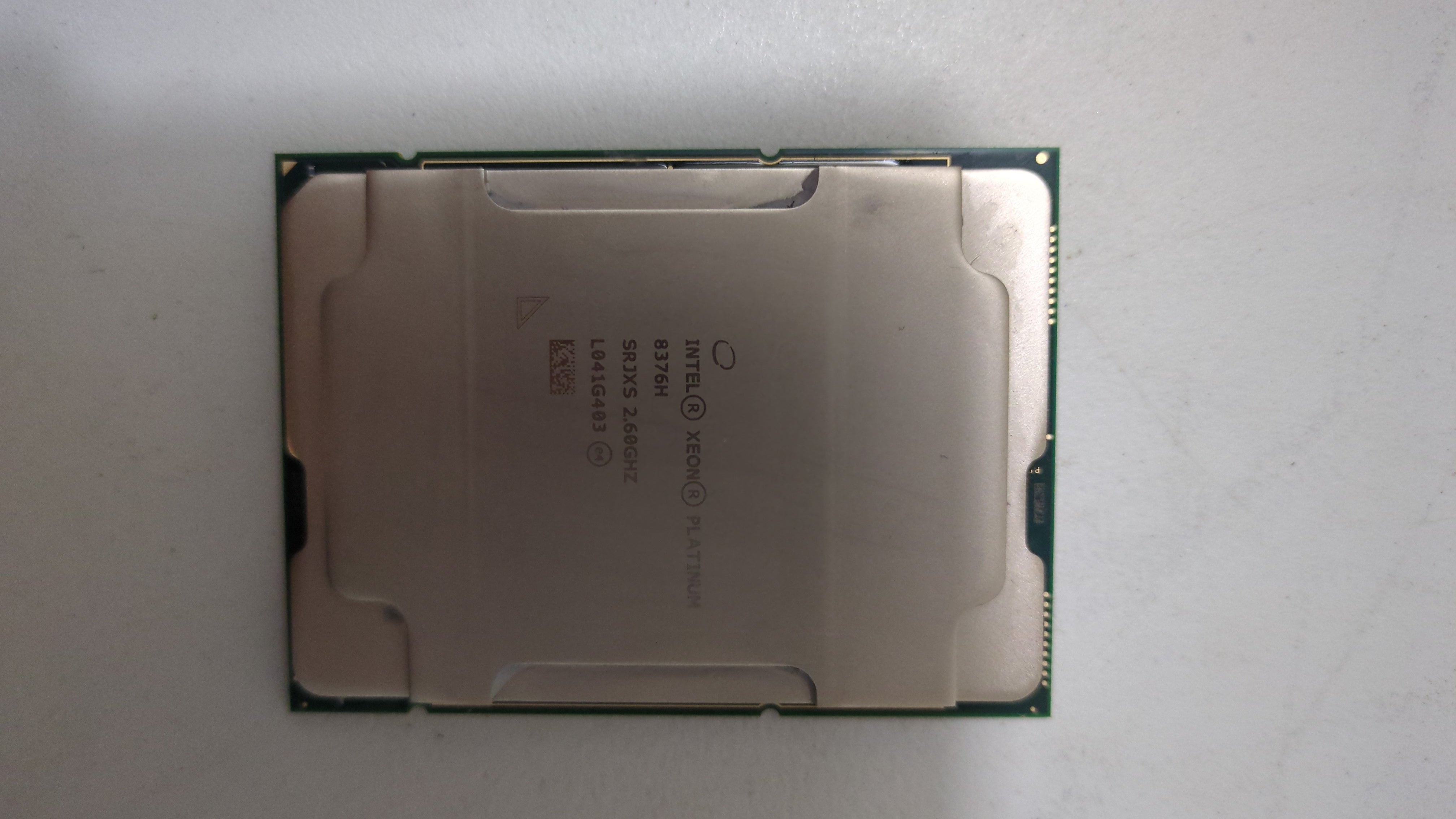 Intel SRJXS Xeon Platinum 8376H - Processor Label Detail | Alo Tech Solutions