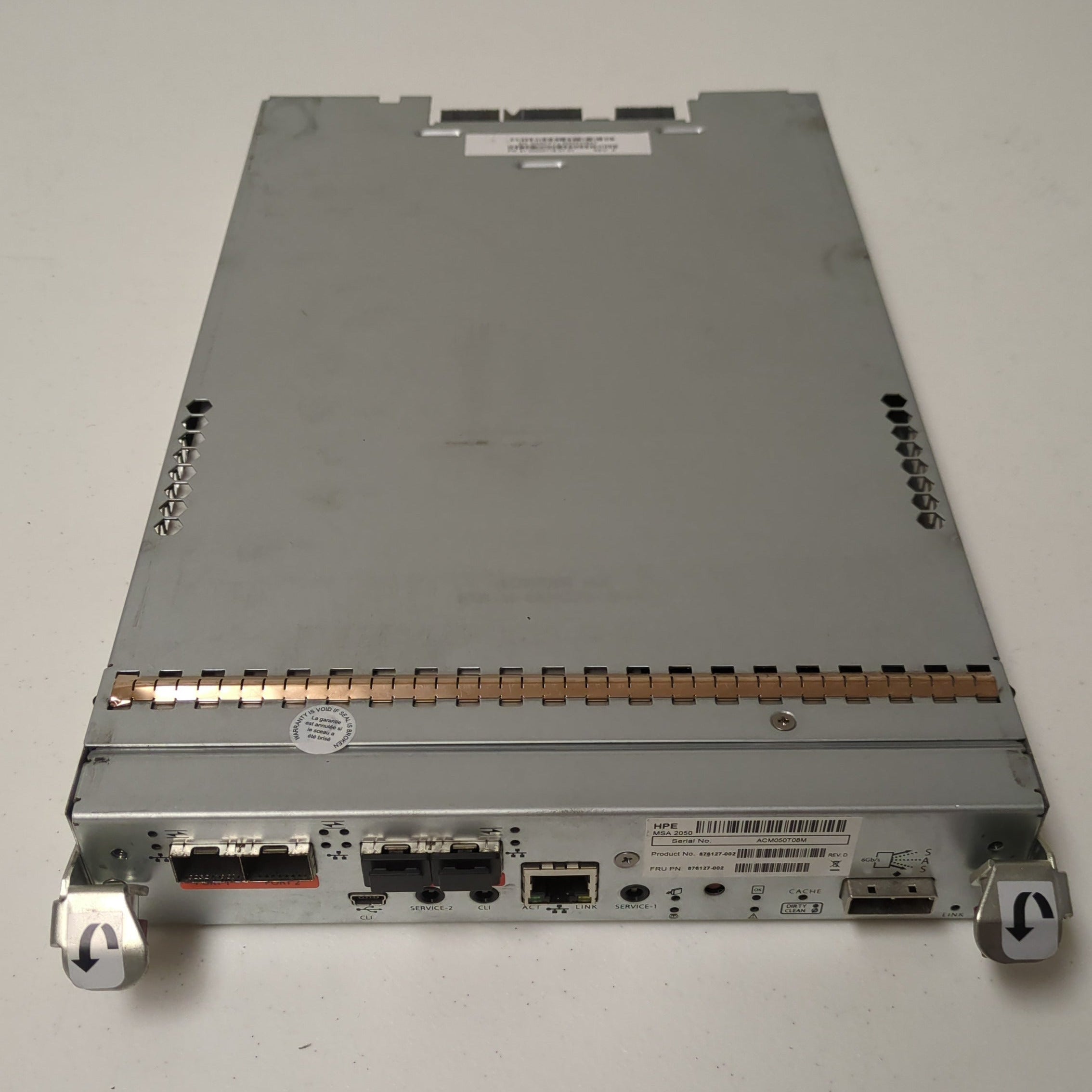HPE 876127-002 - MSA 2050 SAN Controller Label Detail | Alo Tech Solutions
