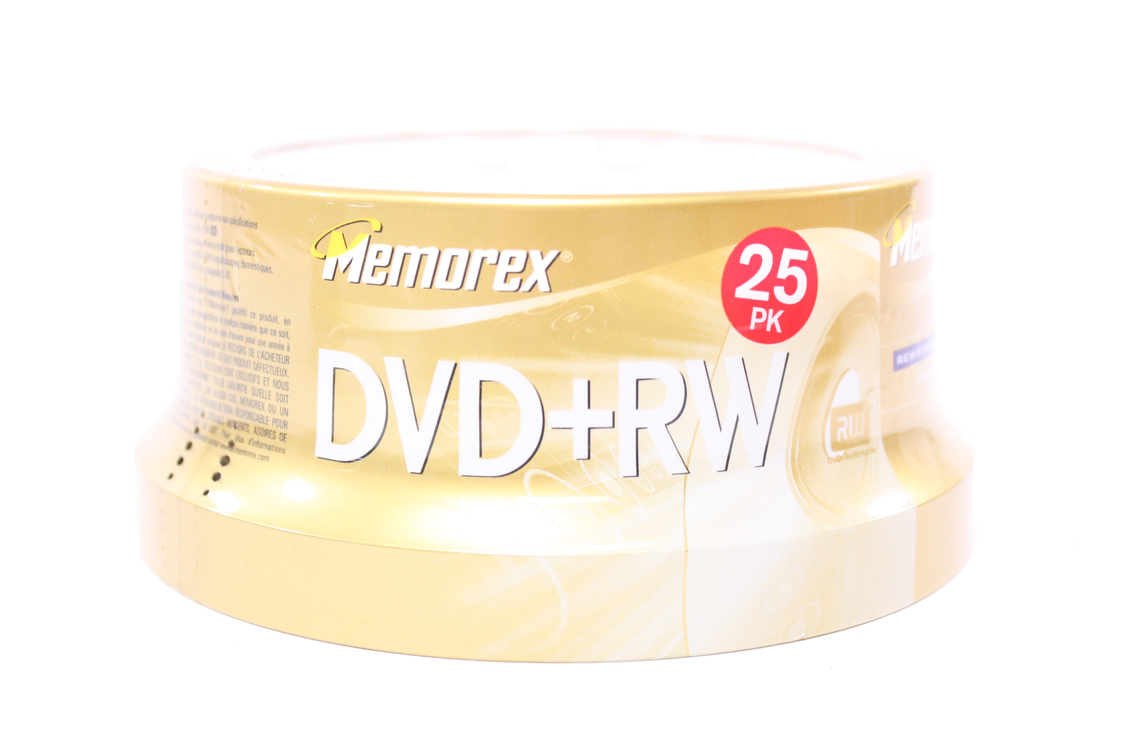 Memorex DVD+RW Rewritable 4x Discs 25 Pack (UNOPENED)