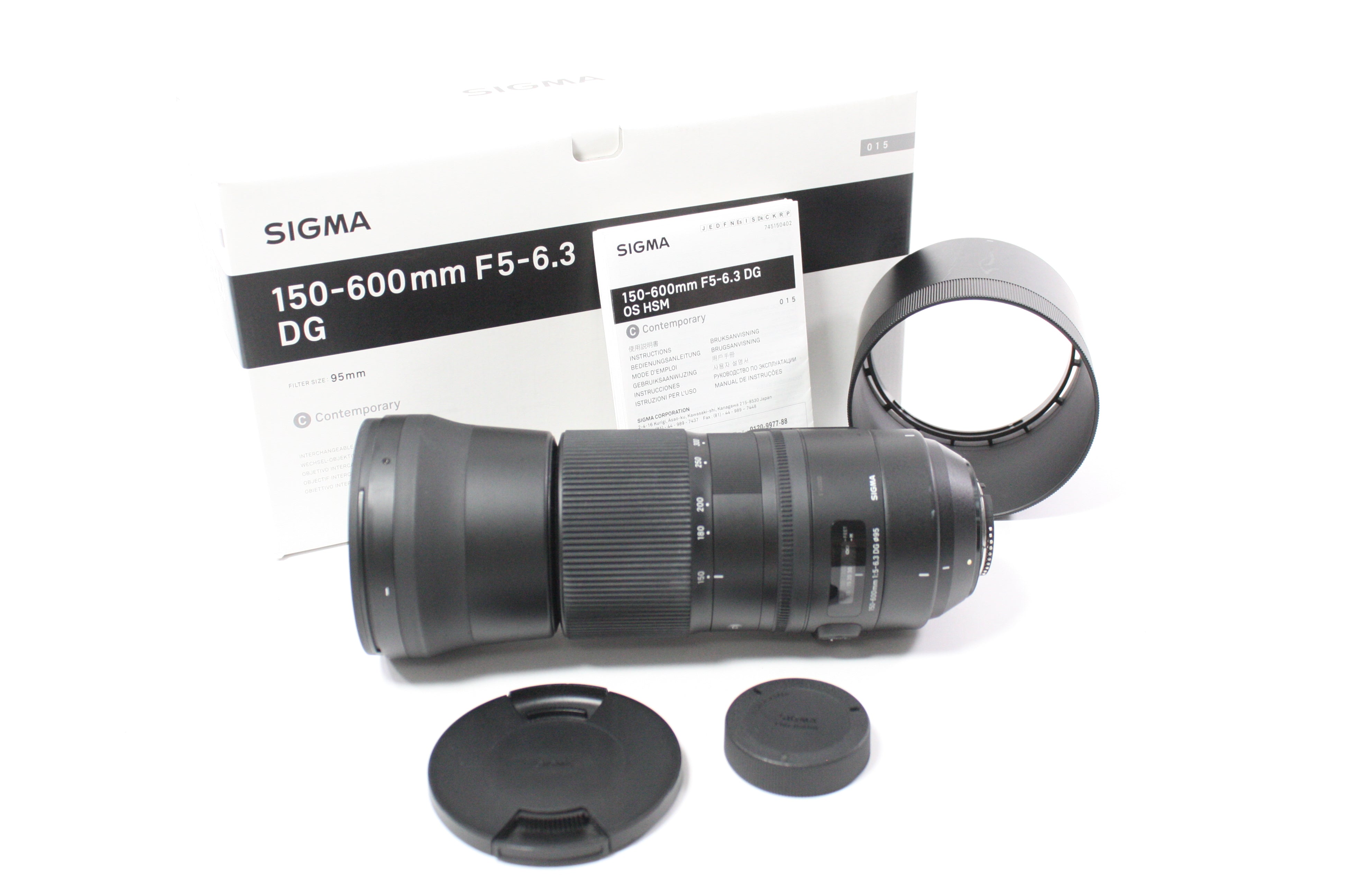 Sigma 150-600mm f/5-6.3 DG Contemporary Lens for Nikon F Mount