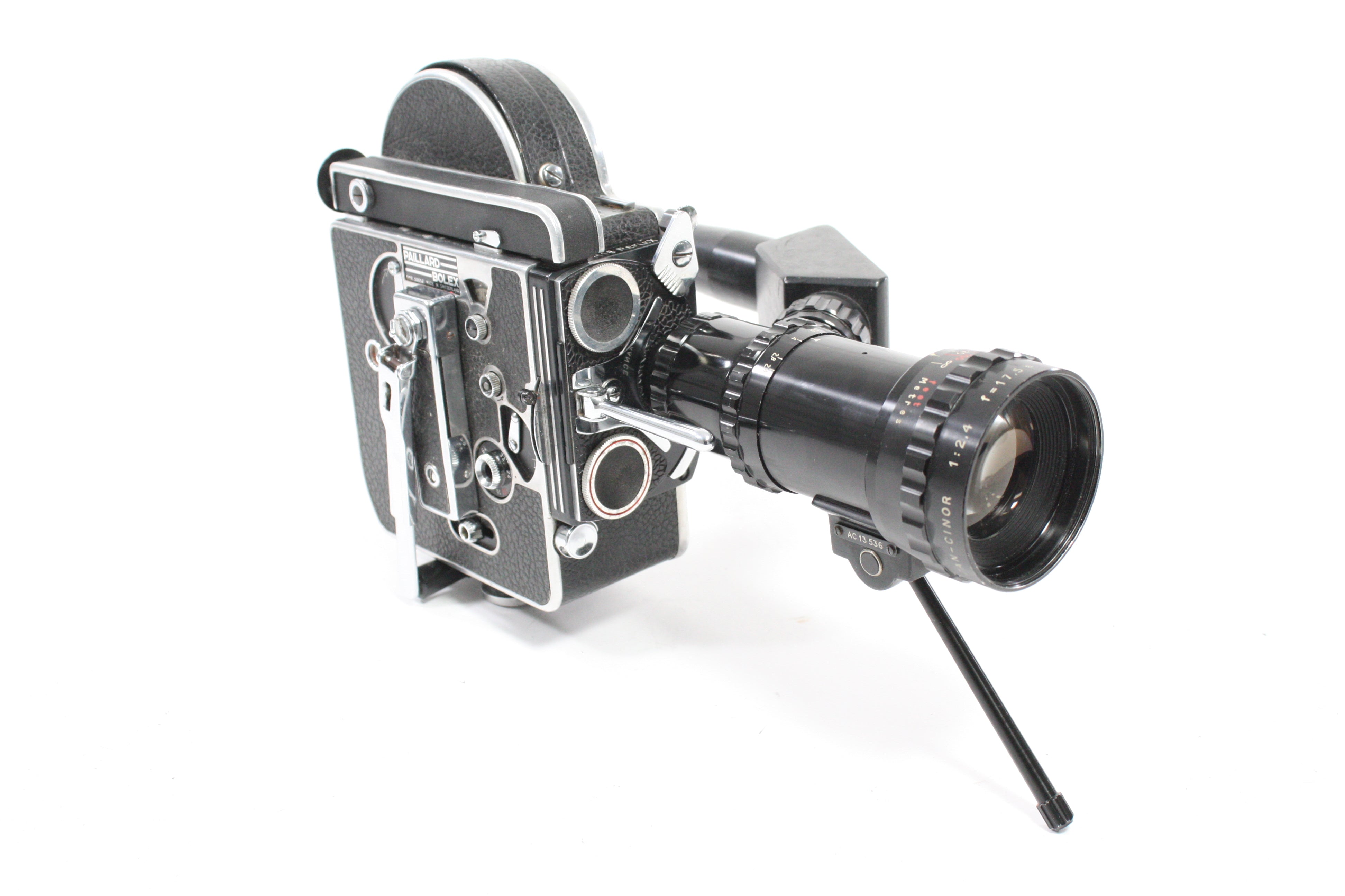 Bolex H16 Reflex 16mm Movie Camera with SOM Berthiot Pan-Cinor 17.5-70mm f/2.4 Lens