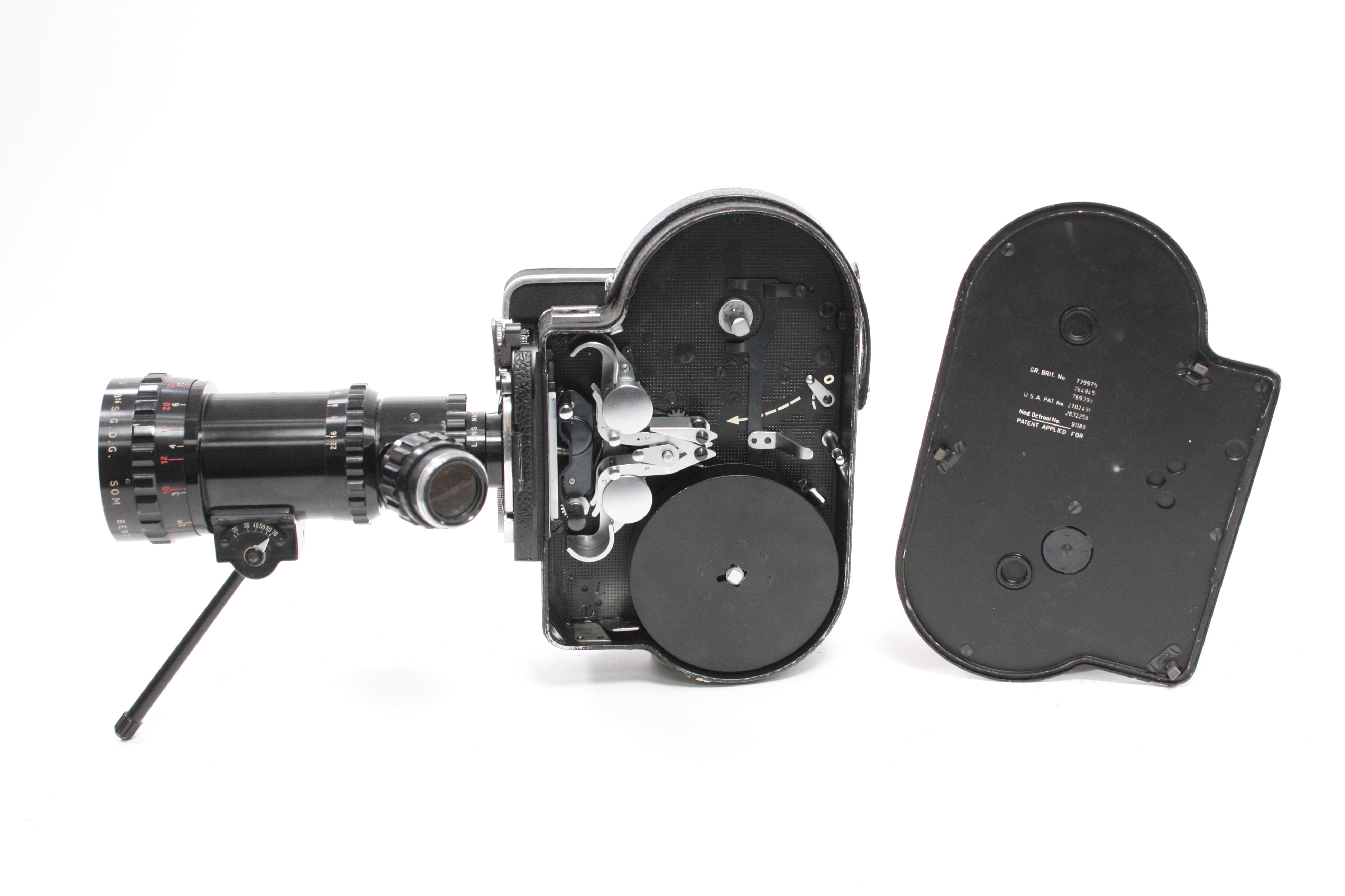 Bolex H16 Reflex 16mm Movie Camera with SOM Berthiot Pan-Cinor 17.5-70mm f/2.4 Lens