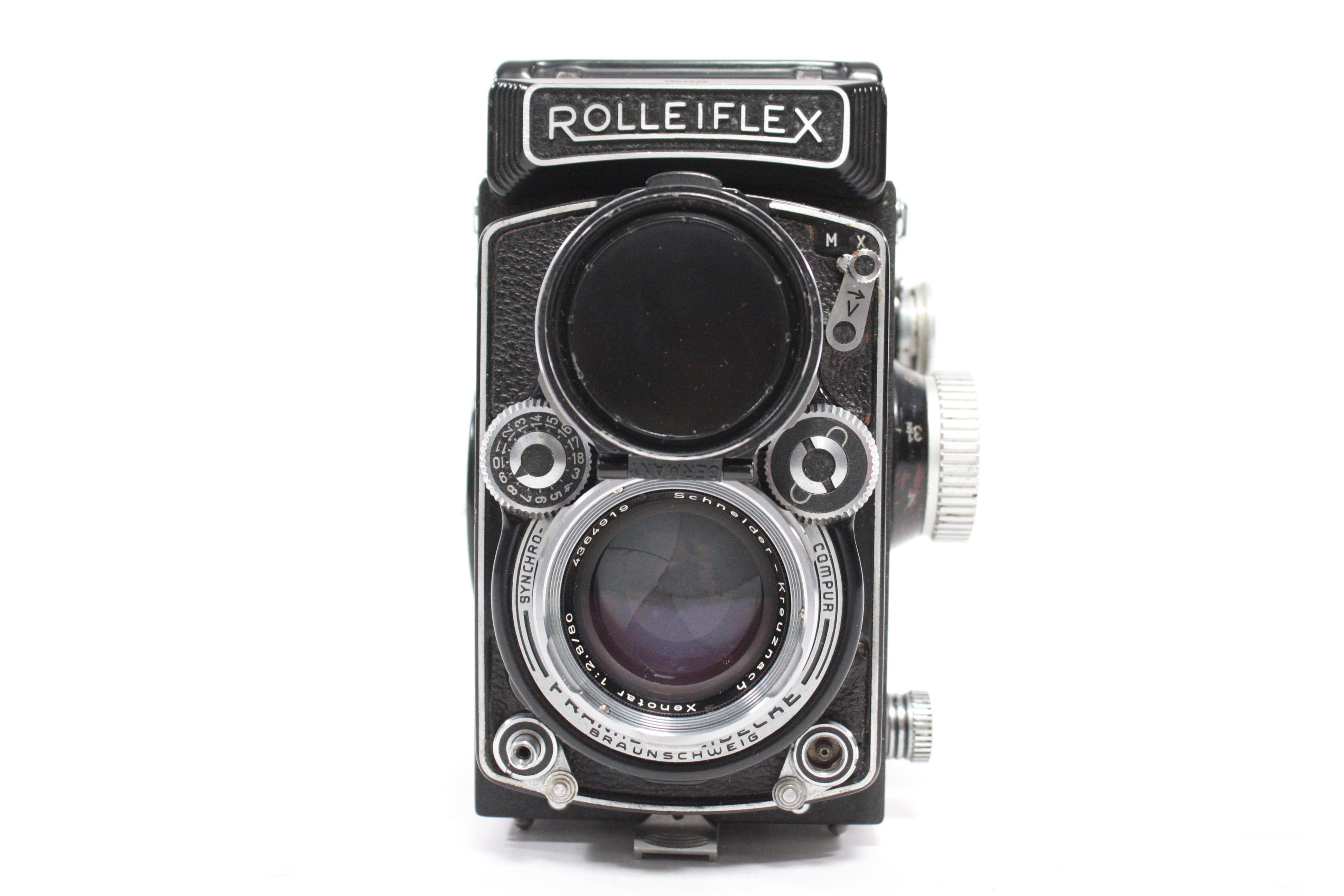 Rolleiflex 2.8 D Medium Format TLR Camera with Schneider-Kreuznach Xenotar 80mm f/2.8 Lens