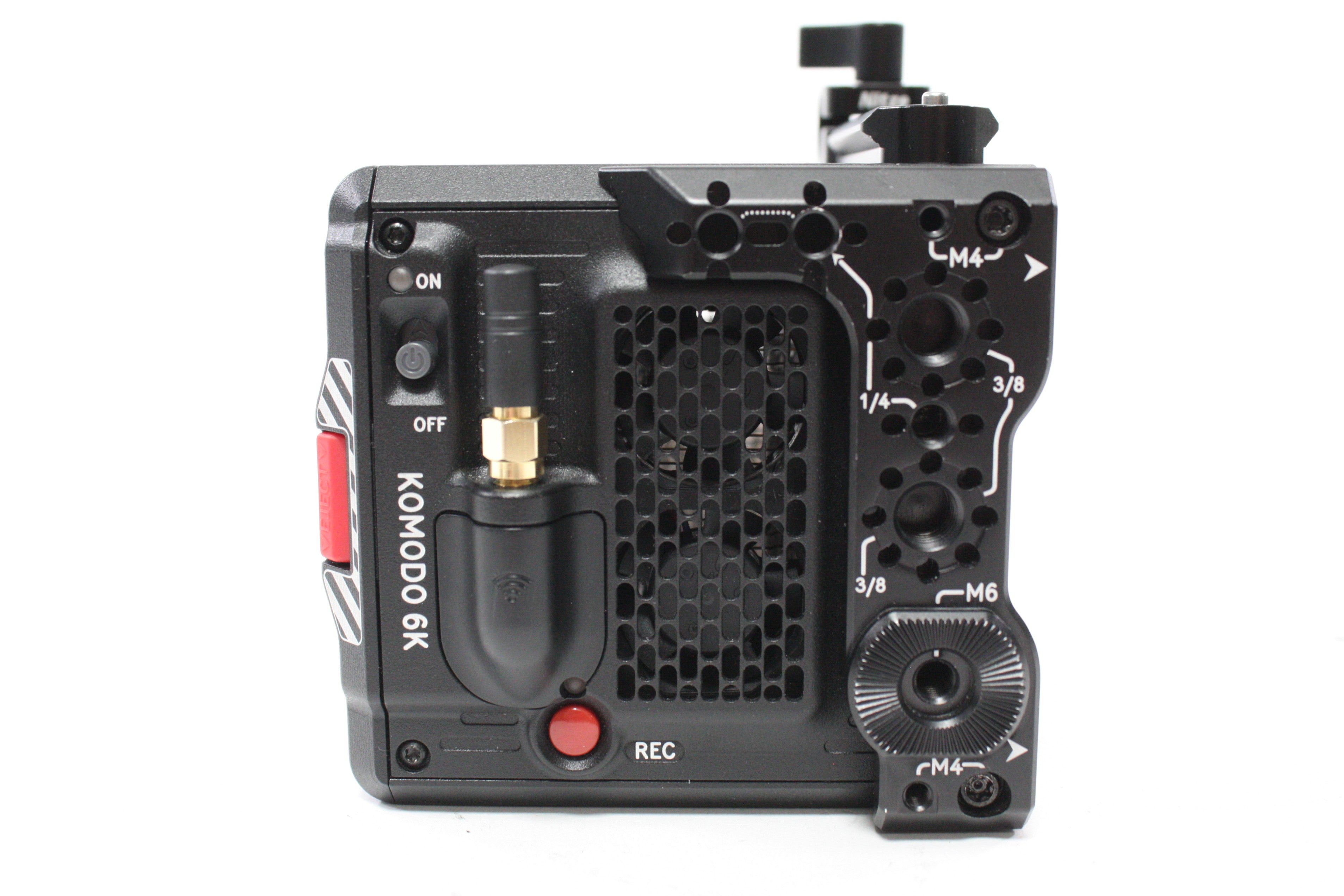 Red Komodo 6K Digital Cinema Camera with 64.9 Hours with GDU Quantum Baseplate and Apache 5800 Case