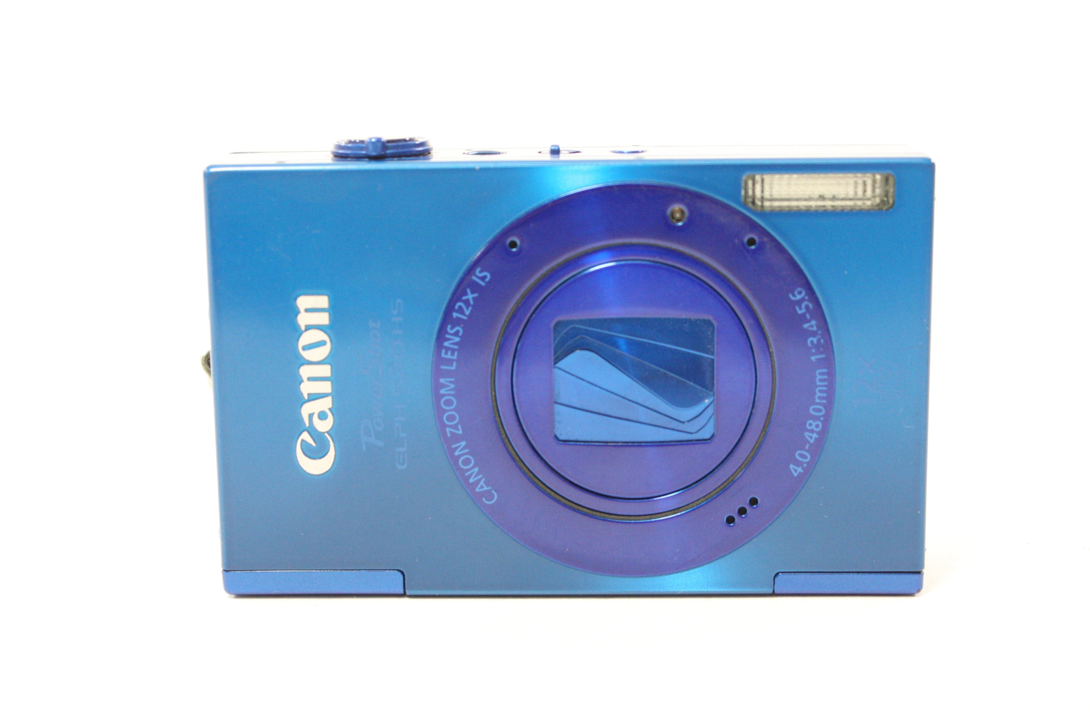 Canon PowerShot ELPH 520 HS Digital Point and Shoot 12x Zoom 10.1mp (Blue) AS-IS