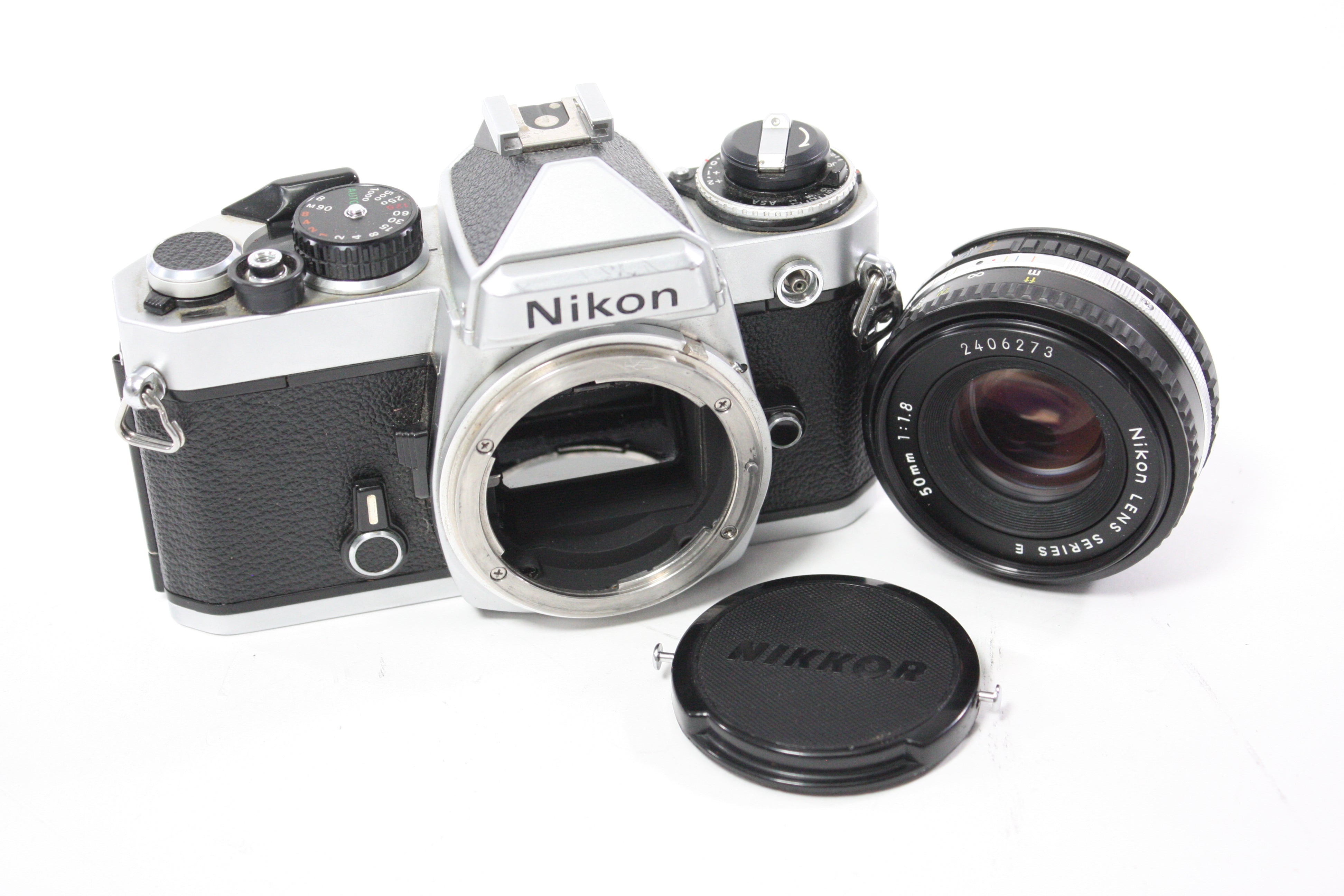 Nikon FE 35mm SLR Camera with Nikon 50mm f/1.8 Series E Lens