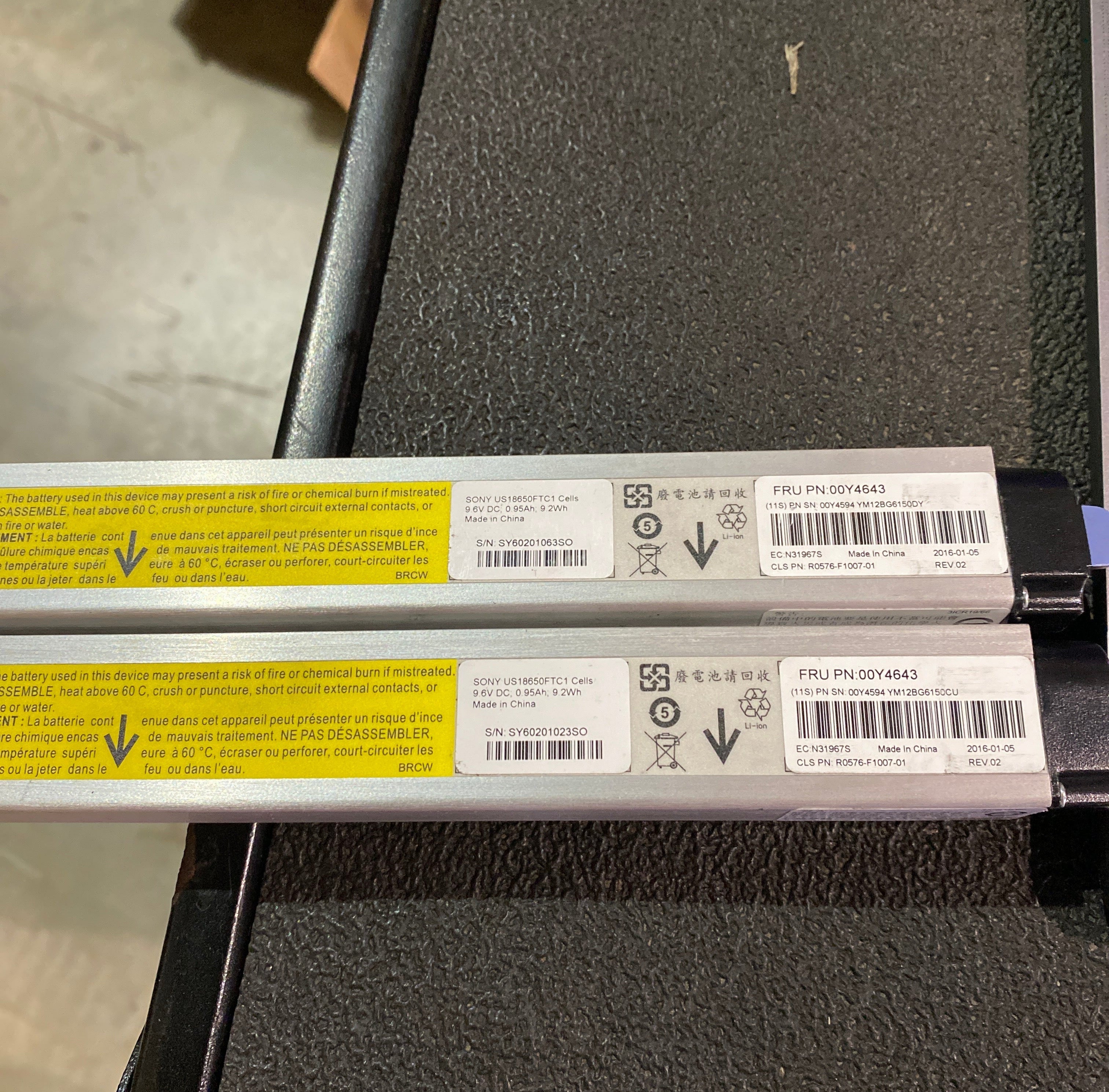 IBM 00Y4643 V3700/V3500 Node Canister Battery 9.6V | Alo Tech Solutions
