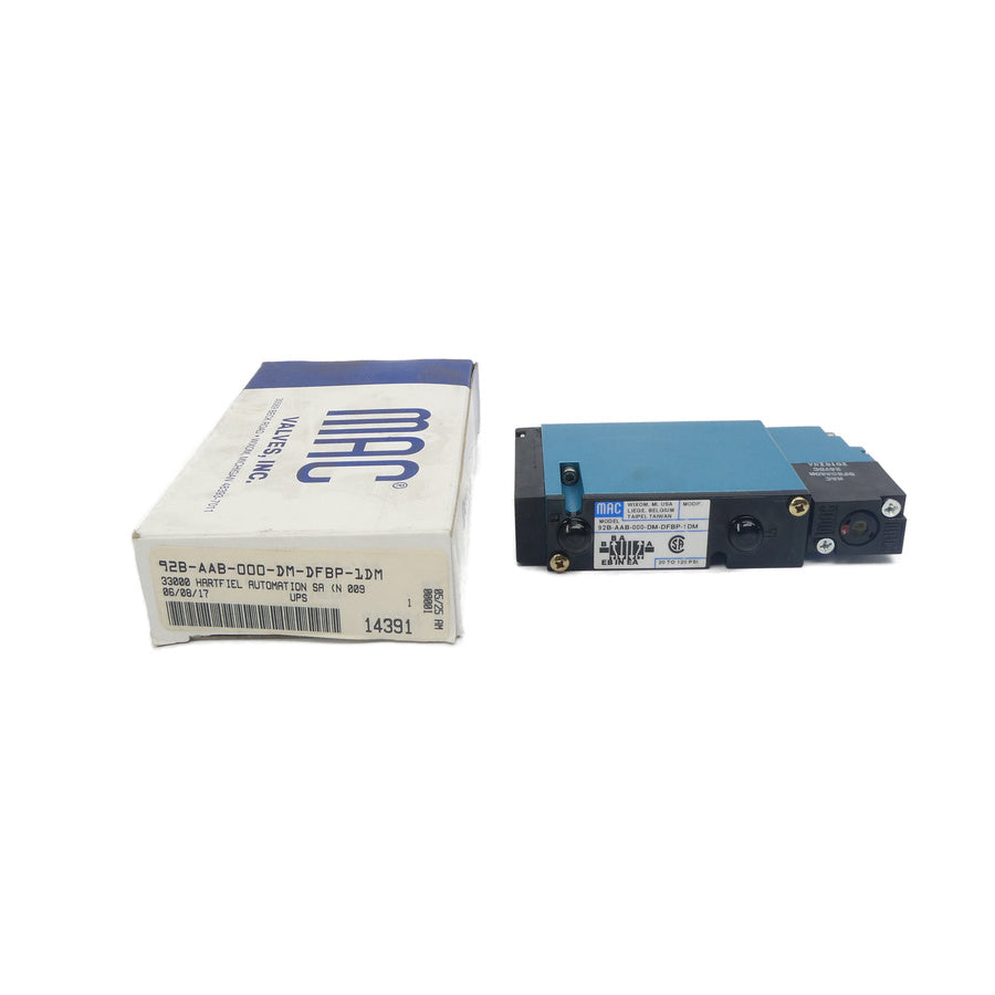 MAC 92B-AAB-000-DM-DFBP-1DM 24VDC 20-120PSI NSMP