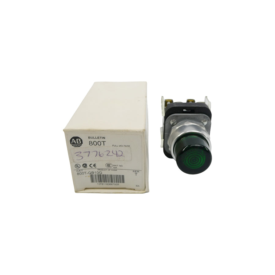 ALLEN BRADLEY 800T-QB10G SER. T 120VAC (WH) NSMP