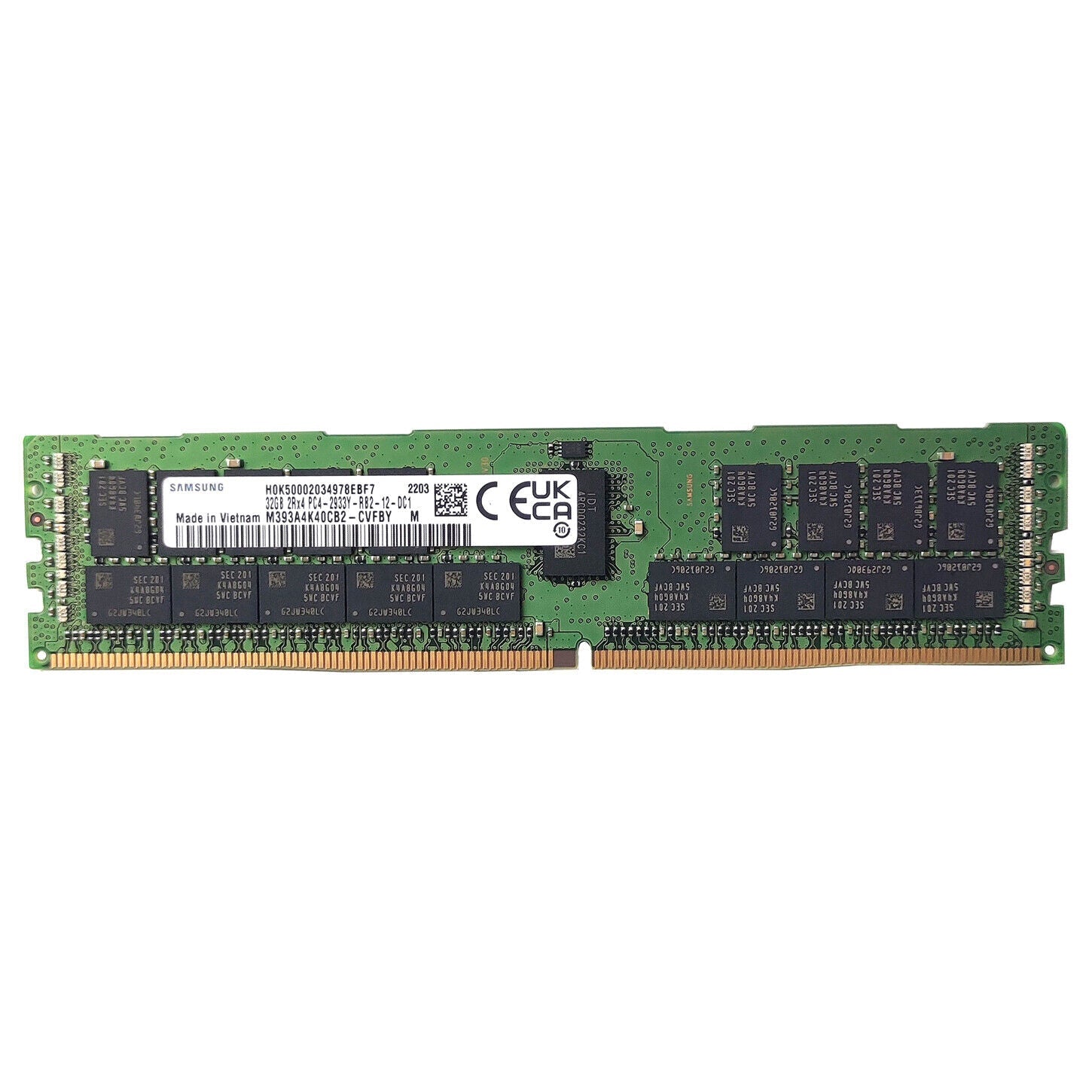Memoria Samsung 32GB DDR4 2933 MHz ECC Reg M393A4K40CB2-CVF Compatible HP P00924-B21 Ram spots- show original title